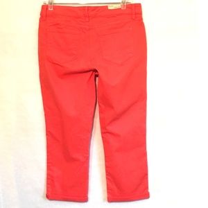 Kut from the Kloth Jeans - Vintage America NEW Boho Cropped Jeans Coral 10 Kut from the Kloth Jeans - Vintage America NEW Boho Cropped Jeans Coral 10